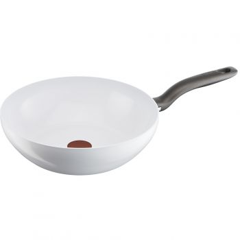 Tigaie wok Tefal Ceramic Control, Inductie, 28 cm