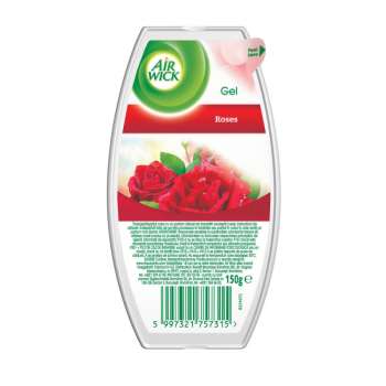 AIR WICK Odorizant Gel Roses, Cantitate 150 g, Parfum de Trandafir