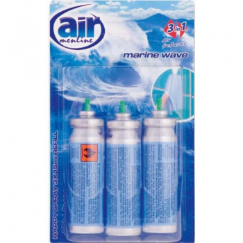 Rezerve Odorizant Spray AIR Marine Wave, 15 ml, 3 Buc/Set