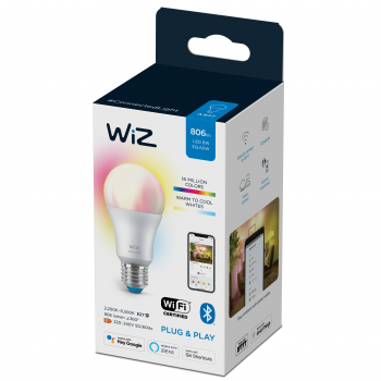 Bec LED cu WIFI Wiz Connected Light, alba calda, E27, 60 W, 806 Im, 2200k-6500k ieftin