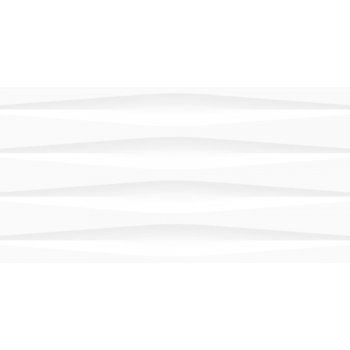 Faianta baie / bucatarie Snow Stripes, alb, lucios, uni, 60 x 30 cm
