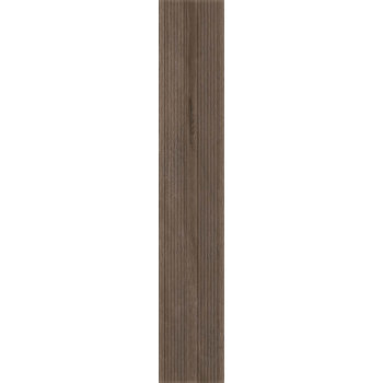 Gresie portelanata interior-exterior Kai Ceramics Pine, decking brown, aspect de parchet, finisaj mat, 20,4 x 120,4 cm