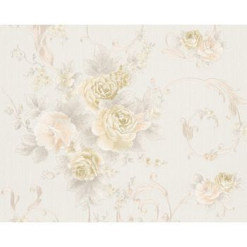 Tapet vlies As Creation Romantica 306471, vinil, model floral, 0.53 x 10 m ieftin