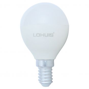 Bec LED Lohuis, sferic, E14, 8W, lumina alba ieftin