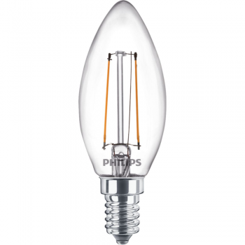 Bec LED lumanare Philips, E14, 2 - 25W, alb, lumina calda 2700 K ieftin
