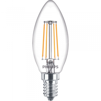 Bec LED lumanare Philips, E14, 4.3 - 40W, lumina alba calda 2700 K ieftin
