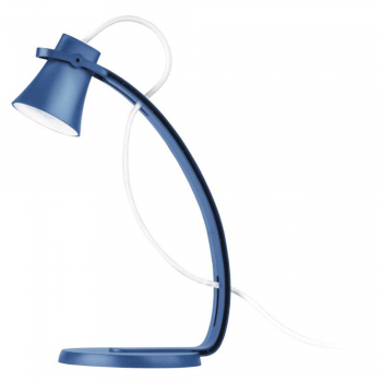 Lampa led birou albastra George, cu incarcare cu cablu, 2.4 W, lumina naturala