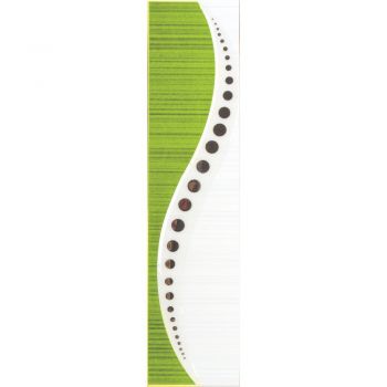 Brau faianta verde, Kai Cermics Marina, lucios, 6 x 25 cm ieftin