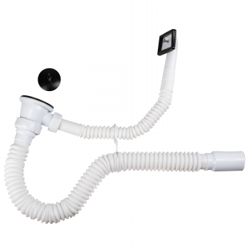 Sifon flexibil cu ventil si preaplin Sanitec SN-044, polipropilena, 1 ½”, Ø 32mm ieftina