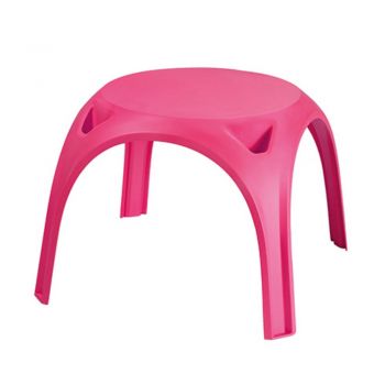 Masuta pentru copii, Keter Kids Table, plastic, 64 x 64 x 48 cm, monobloc roz
