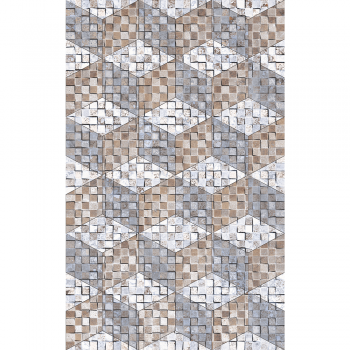 Faianta decorativa Kai Ceramics Orion Rhomb, alb, model romburi, grosime 8 mm, dreptunghiulara, 25 x 40 cm