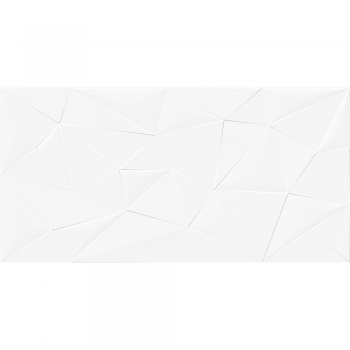 Faianta baie rectificata Star Sugar, alb, mat, model, 60 x 30 cm