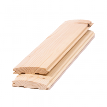 Lambriu lemn semirotund, 96 x 18 x 3000 mm; CL.AB ieftin