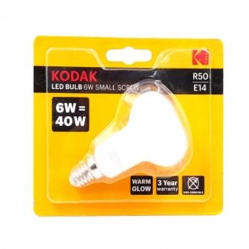 Bec LED Kodak, glob, E14, 6 W, 450 lm, lumina calda ieftin