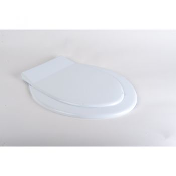 Capac pentru WC Romtatay Mono, plastic, oval, alb ieftin