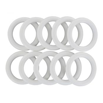 Inele galerie din PVC, alb, pentru diametru de 28 mm, 10 buc