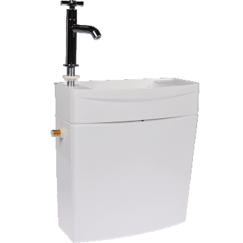 Rezervor WC cu lavoar incorporat Wirquin, ABS, 3/6 l, alb ieftin