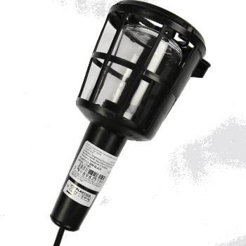 Lampa de lucru 60W, E27, carcasa plastic neagra, cablu 5 m ieftina