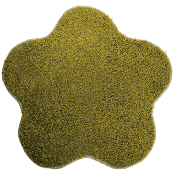 Covor modern Mistral, polipropilena, model floare mar verde 40, 80 cm ieftin