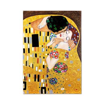 reproducere pictată în ulei Gustav Klimt, Pocałunek 50 x 70 cm