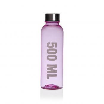 Sticla de apa Trenton, Versa, 500 ml, polistiren/inox, roz