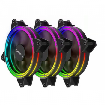 Ventilator pentru carcasa Halo RGB PWM Three Fan Pack