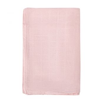 Pătură pentru copii roz din bumbac 120x120 cm Bebemarin – Mijolnir