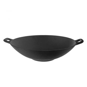 Tigaie tip wok din fontă ø 30 cm Litina – Orion