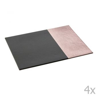 Suporturi pentru farfurii din piele artificială și carton 4 buc. 21x28 cm Geome – Premier Housewares