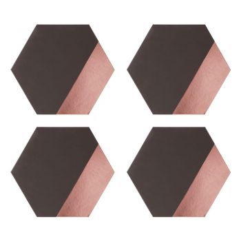 Suporturi pentru farfurii din piele artificială și carton 4 buc. 26x30 cm Geome – Premier Housewares