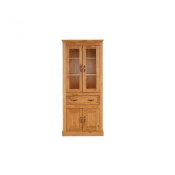 Vitrină cu 4 uși din lemn de pin Støraa Suzie, maro