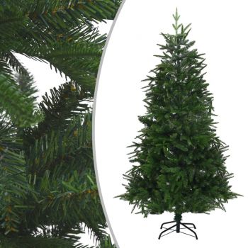 vidaXL Set pom Crăciun artificial cu LED&globuri verde 210 cm PVC&PE