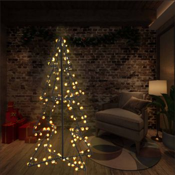 Brad Crăciun conic 78x120 cm 160 LED-uri interior & exterior