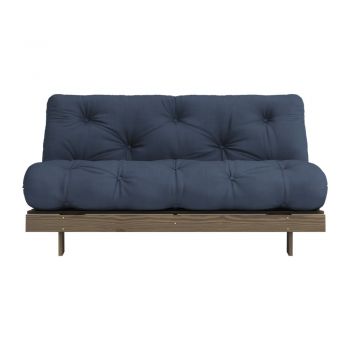 Canapea albastru-închis extensibilă 160 cm Roots – Karup Design