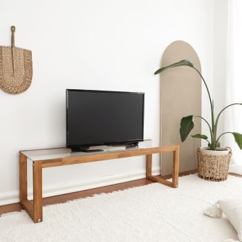 Comoda TV Via - Wooden, De lemn, 40x40x130 cm