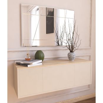 Oglindă Akol - White, Alb, 2x50x75 cm