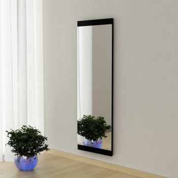 Oglindă Azus - Black, Negru, 2x120x40 cm