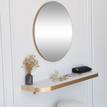 Oglindă Gold 60, Aur, 2x60x60 cm
