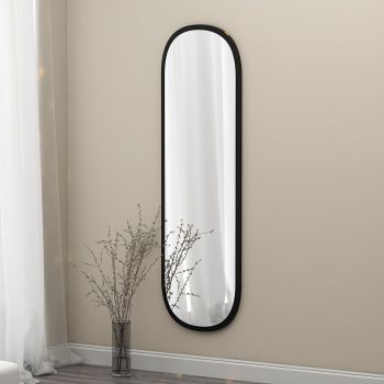 Oglindă Magnum - Black, Negru, 2x120x40 cm