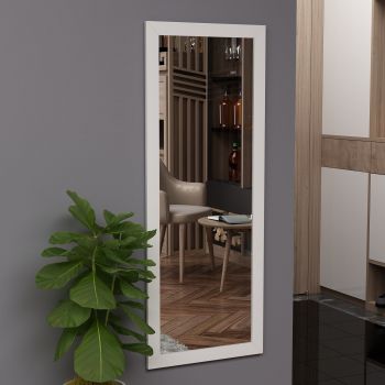 Oglindă Ovea - White, Alb, 2x105x40 cm