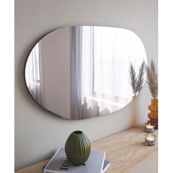 Oglindă Vanomi - Black, Negru, 2x89x52 cm