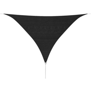 Pânză parasolar din HDPE triunghiulară 5 x 5 x 5 m antracit