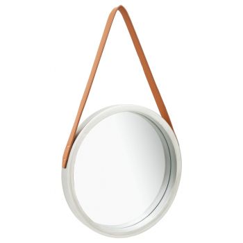 Oglindă de perete cu o curea 40 cm argintiu ieftina