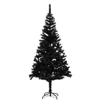Pom de Crăciun artificial cu suport negru 180 cm PVC