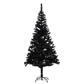 Pom de Crăciun artificial cu suport negru 210 cm PVC