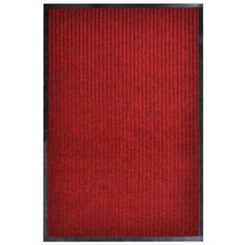 Covoraș de ușă roșu 160 x 220 cm PVC