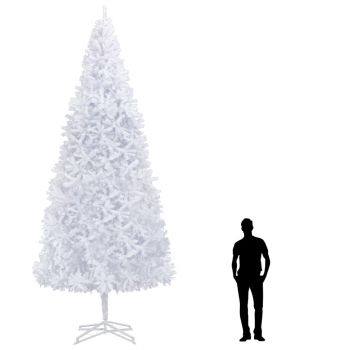 Brad de Crăciun artificial alb 500 cm