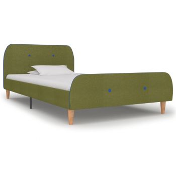 Cadru de pat verde 90 x 200 cm material textil ieftin