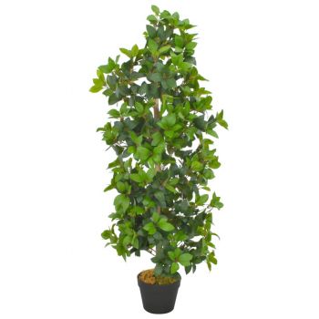 Plantă artificială dafin cu ghiveci verde 120 cm