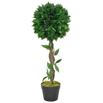 Plantă artificială dafin cu ghiveci verde 70 cm